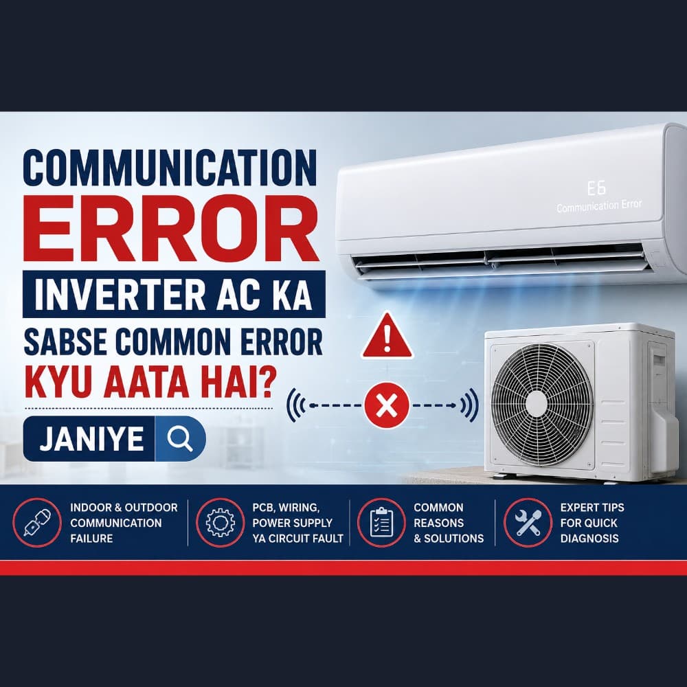 Communication Error, Inverter AC ka sabse common error kyu aata hai? Janiye